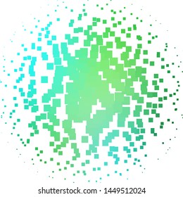 Light Blue, Green vector background in polygonal style. Illustration with a set of gradient rectangles. Pattern for websites, landing pages.