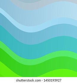 Light Blue, Green vector background with curves. Colorful illustration, which consists of curves. Design for your business promotion.