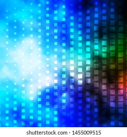 Light Blue, Green vector background with rectangles. Rectangles with colorful gradient on abstract background. Pattern for commercials, ads.
