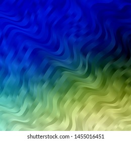 Light Blue, Green vector background with bows. Illustration in halftone style with gradient curves. Pattern for websites, landing pages.