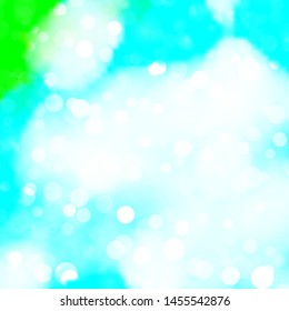 Light Blue, Green vector background with circles. Glitter abstract illustration with colorful drops. Pattern for booklets, leaflets.