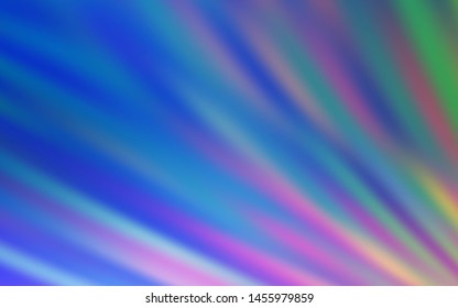 Light Blue, Green vector background with stright stripes. Shining colored illustration with sharp stripes. Pattern for your busines websites.
