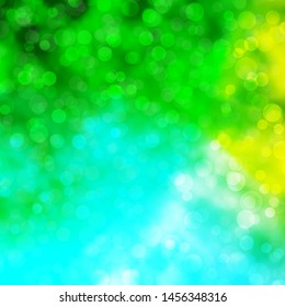Light Blue, Green vector background with circles. Abstract colorful disks on simple gradient background. Pattern for wallpapers, curtains.