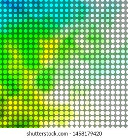 Light Blue, Green vector background with circles. Abstract colorful disks on simple gradient background. New template for your brand book.