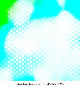 Light Blue, Green vector background in polygonal style. Colorful illustration with gradient rectangles and squares. Design for your business promotion.