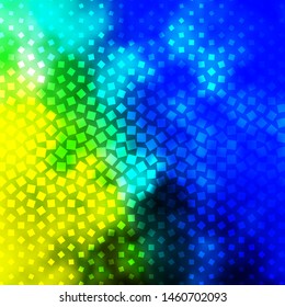 Light Blue, Green vector background with rectangles. Abstract gradient illustration with rectangles. Design for your business promotion.