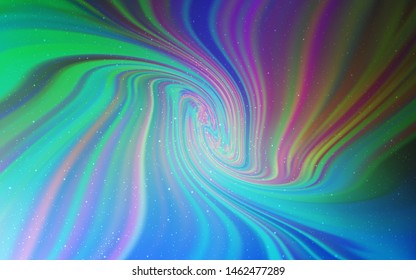 Light Blue, Green vector background with astronomical stars. Modern abstract illustration with Big Dipper stars. Pattern for astrology websites.