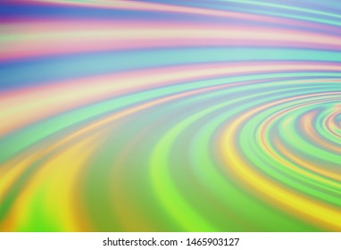 Light Blue, Green vector background with abstract lines. Brand new colored illustration in marble style with gradient. The best blurred design for your business.