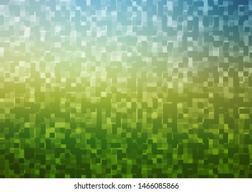 Light Blue, Green vector background with rectangles. Abstract gradient illustration with rectangles. Modern template for your landing page.