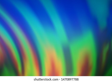 Light Blue, Green vector background with abstract lines. Brand new colored illustration in marble style with gradient. New composition for your brand book.