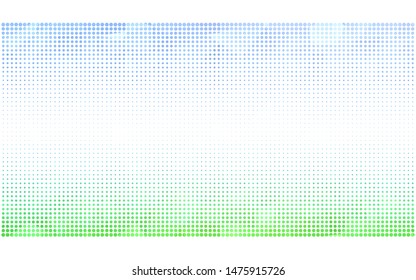 Light Blue, Green vector  background with bubbles. Beautiful colored illustration with blurred circles in nature style. Pattern for futuristic ad, booklets.