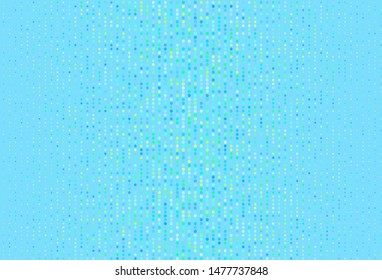 Light Blue, Green vector background with bubbles. Abstract illustration with colored bubbles in nature style. Pattern for beautiful websites.