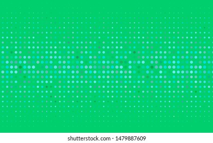 Light Blue, Green vector background with bubbles. Abstract illustration with colored bubbles in nature style. Design for business adverts.