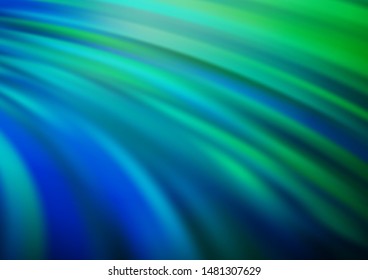 Light Blue, Green vector background with lamp shapes. An elegant bright illustration with gradient. Pattern for your business design.