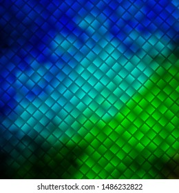 Light Blue, Green vector background with rectangles. Modern design with rectangles in abstract style. Template for cellphones.