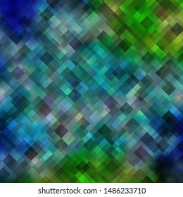 Light Blue, Green vector background with rectangles. Abstract gradient illustration with rectangles. Design for your business promotion.