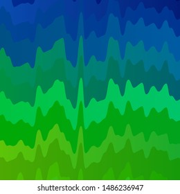 Light Blue, Green vector background with curved lines. Colorful illustration in circular style with lines. Pattern for websites, landing pages.