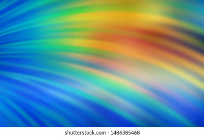 Light Blue, Green vector background with curved lines. Geometric illustration in abstract style with gradient.  A completely new template for your design.
