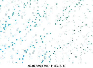 Light Blue, Green vector background with rectangles. Modern abstract illustration with colorful rectangles. Pattern for commercials.