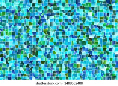 Light Blue, Green vector background in polygonal style. Modern abstract illustration with colorful rectangles. Pattern for busines ad, booklets, leaflets