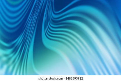 Light Blue, Green vector background with wry lines. Shining colorful illustration in simple style. Template for cell phone screens.