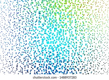 Light Blue, Green vector background in polygonal style. Abstract gradient illustration with rectangles. Pattern for busines ad, booklets, leaflets