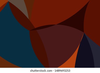 Light Blue, Green vector background with curved circles. Colorful abstract illustration with gradient lines. Textured wave pattern for backgrounds.