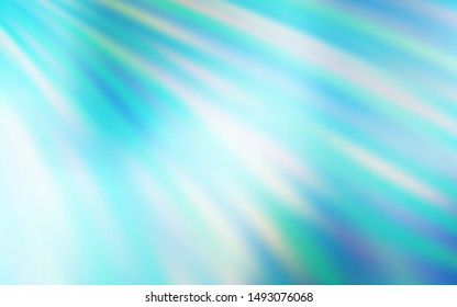 Light Blue, Green vector background with stright stripes. Colorful shining illustration with lines on abstract template. Template for your beautiful backgrounds.