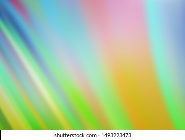 Light Blue, Green vector background with curved circles. Creative illustration in halftone marble style with gradient. Marble design for your web site.
