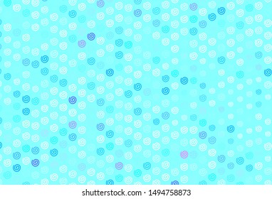 Light Blue, Green vector background with wry lines. Colorful geometric sample with gradient lines.  Pattern for your business design.
