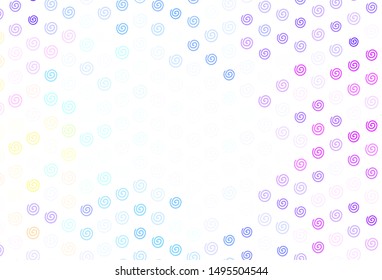 Light Blue, Green vector background with curved lines. Geometric illustration in abstract style with gradient.  Abstract style for your business design.