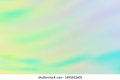 Light Blue, Green vector background with bent lines. Colorful illustration in abstract style with gradient. Template for cell phone screens.