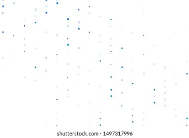 Light Blue, Green vector background with rectangles. Rectangles on abstract background with colorful gradient. Pattern for websites, landing pages.