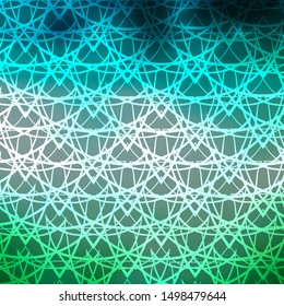 Light Blue, Green vector background with lines, triangles. Abstract gradient design with colorful triangles. Pattern for booklets, leaflets