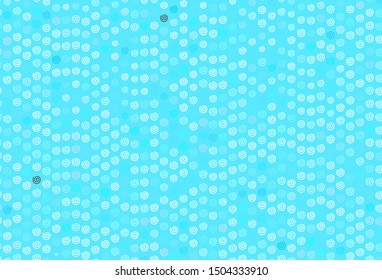 Light Blue, Green vector background with wry lines. Colorful illustration in simple style with gradient. A completely new template for your design.