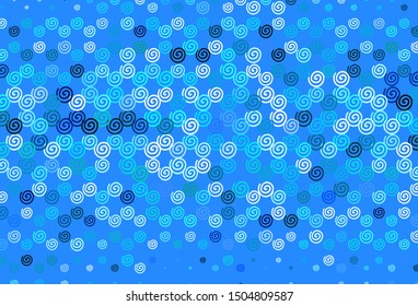 Light Blue, Green vector background with bent lines. Glitter abstract illustration with wry lines. Elegant pattern for a brand book.
