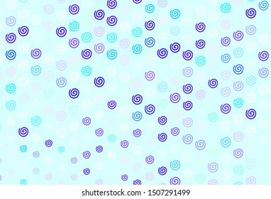 Light Blue, Green vector background with lines. Modern gradient abstract illustration with bandy lines. Elegant pattern for a brand book.