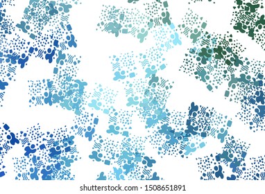 Light Blue, Green vector background with abstract shapes. Simple colorful illustration with abstract gradient shapes. Simple design for your web site.