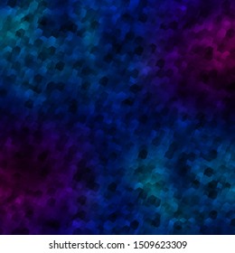 Light Blue, Green vector background with hexagons. Glitter abstract illustration in hexagonal style. New template for your brand book.