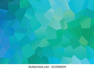 Light Blue, Green vector background with hexagons. Simple background with colorful hexagons. Pattern can be used for landing pages.