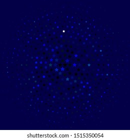 Light Blue, Green vector background with colorful stars. Colorful illustration with abstract gradient stars. Theme for cell phones.