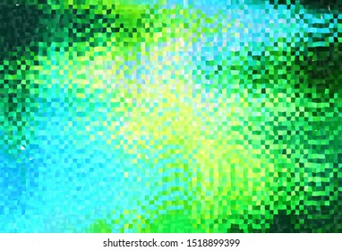 Light Blue, Green vector background in polygonal style. Abstract gradient illustration with rectangles. Pattern for commercials.