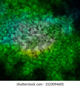 Light Blue, Green vector background with polygonal style. Abstract gradient illustration with triangles. Pattern for booklets, leaflets