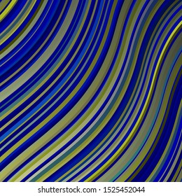 Light Blue, Green vector background with wry lines. Abstract gradient illustration with wry lines. Pattern for commercials, ads.