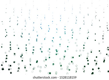 Light Blue, Green vector background with rectangles. Beautiful illustration with rectangles and squares. Pattern for busines booklets, leaflets.