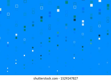 Light Blue, Green vector background with rectangles. Modern abstract illustration with colorful rectangles. Best design for your ad, poster, banner.