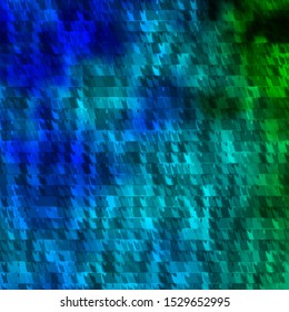 Light Blue, Green vector background with lines, triangles. Gradient triangles in abstract style on simple form. Design for your promotions.