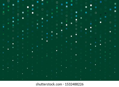 Light Blue, Green vector background with rectangles. Illustration with set of colorful rectangles. Pattern for busines booklets, leaflets.