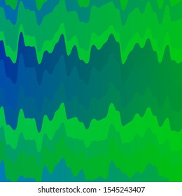 Light Blue, Green vector background with bent lines. Gradient illustration in simple style with bows. Pattern for busines booklets, leaflets