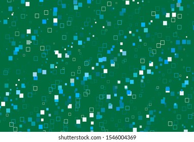 Light Blue, Green vector background with rectangles. Modern abstract illustration with colorful rectangles. Background for cell phones.